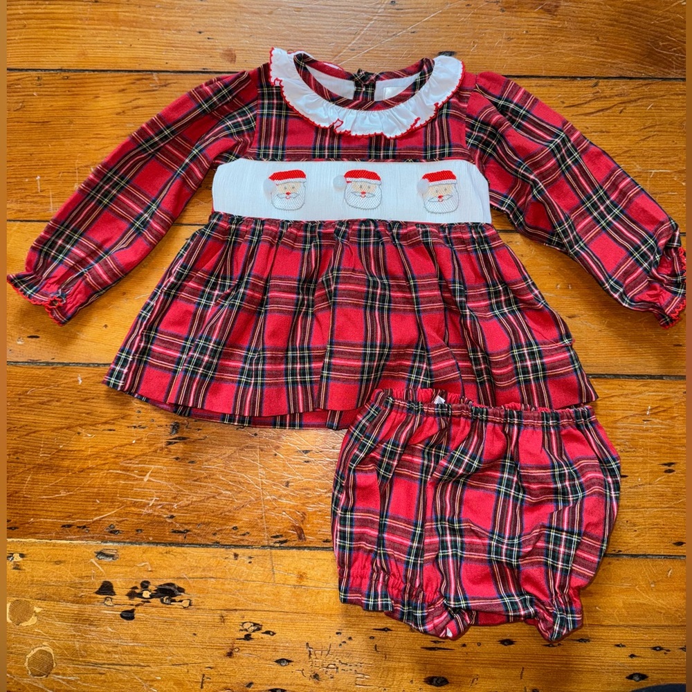 Smocked Christmas dress